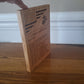 Marine Mom's Prayer Handcrafted Plaque Made of Solid Maple