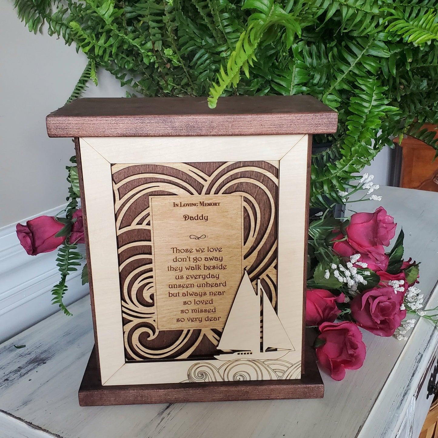 in loving memory urn