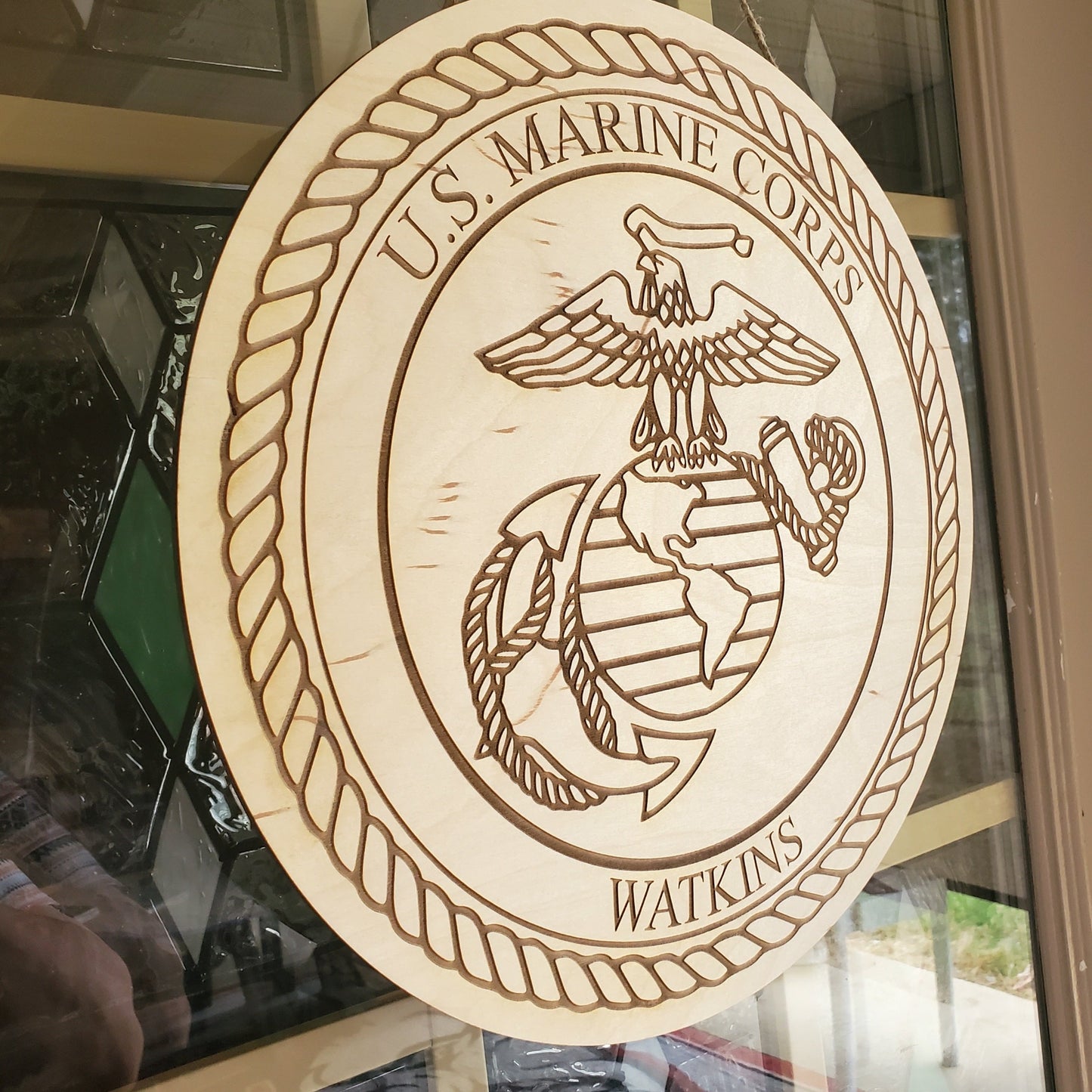 front door decor military