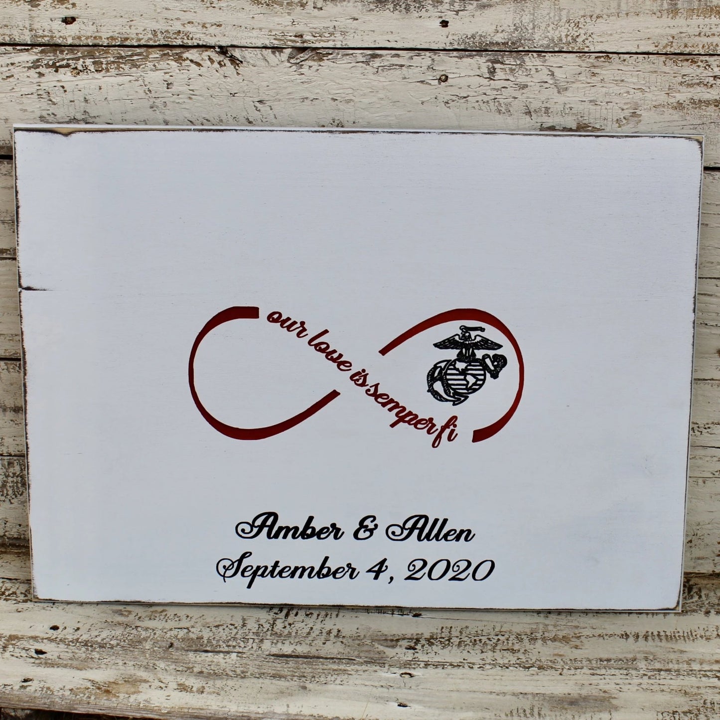 wedding guestbook for military