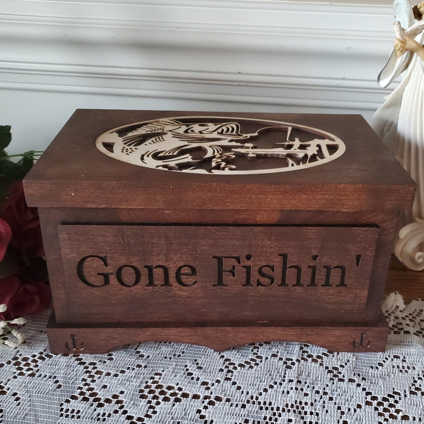 gone fishin box for ashes