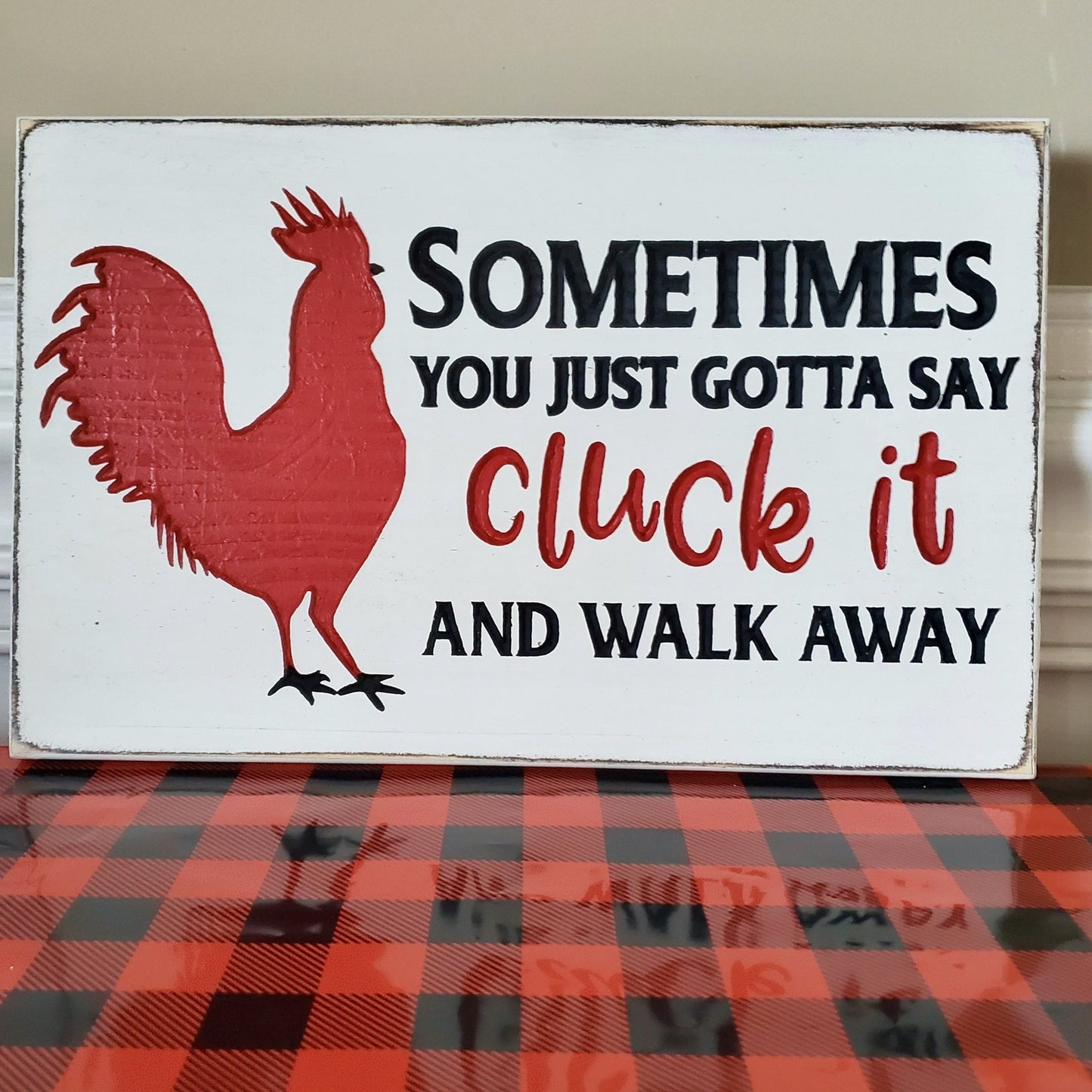 funny wood sign