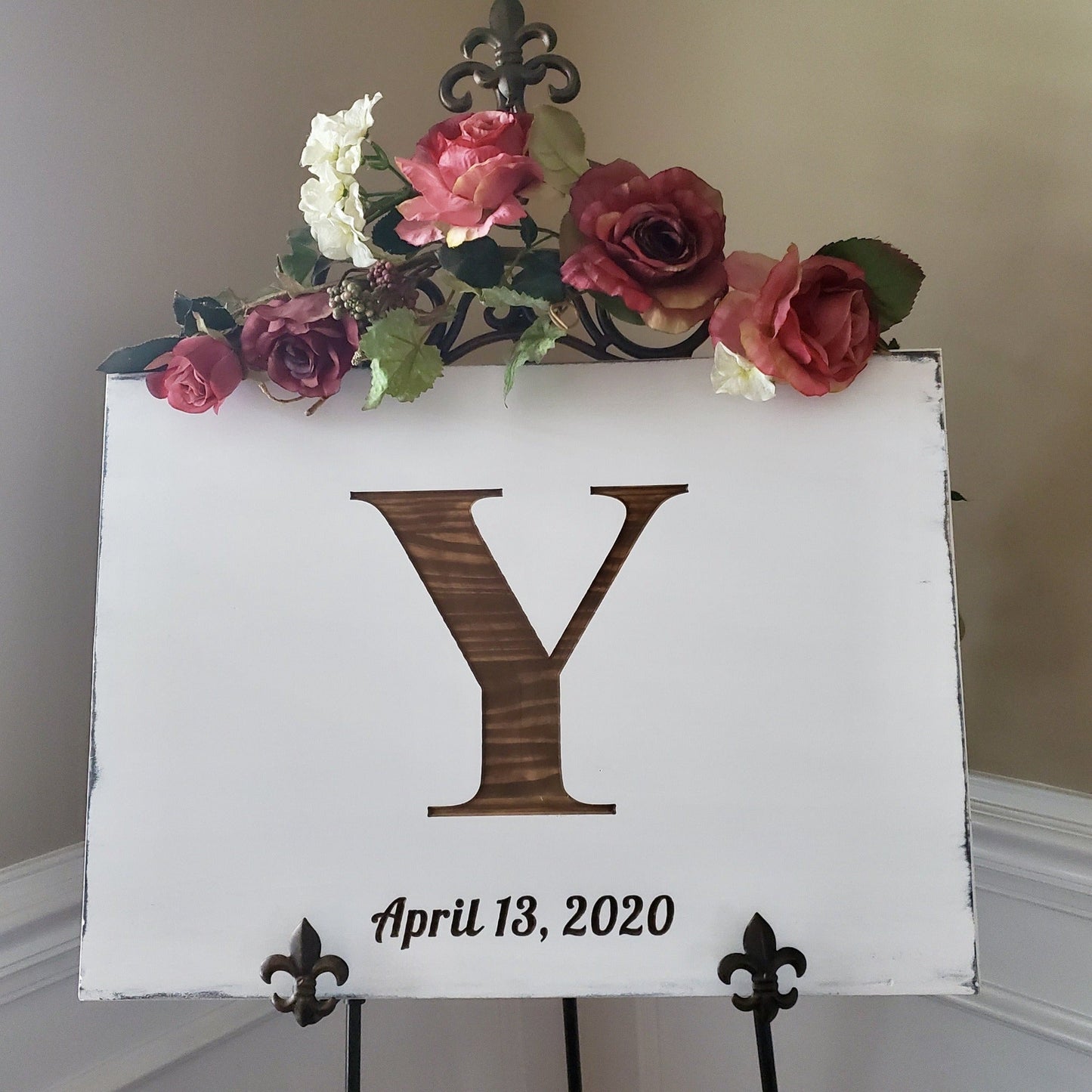 wedding guestbook wood