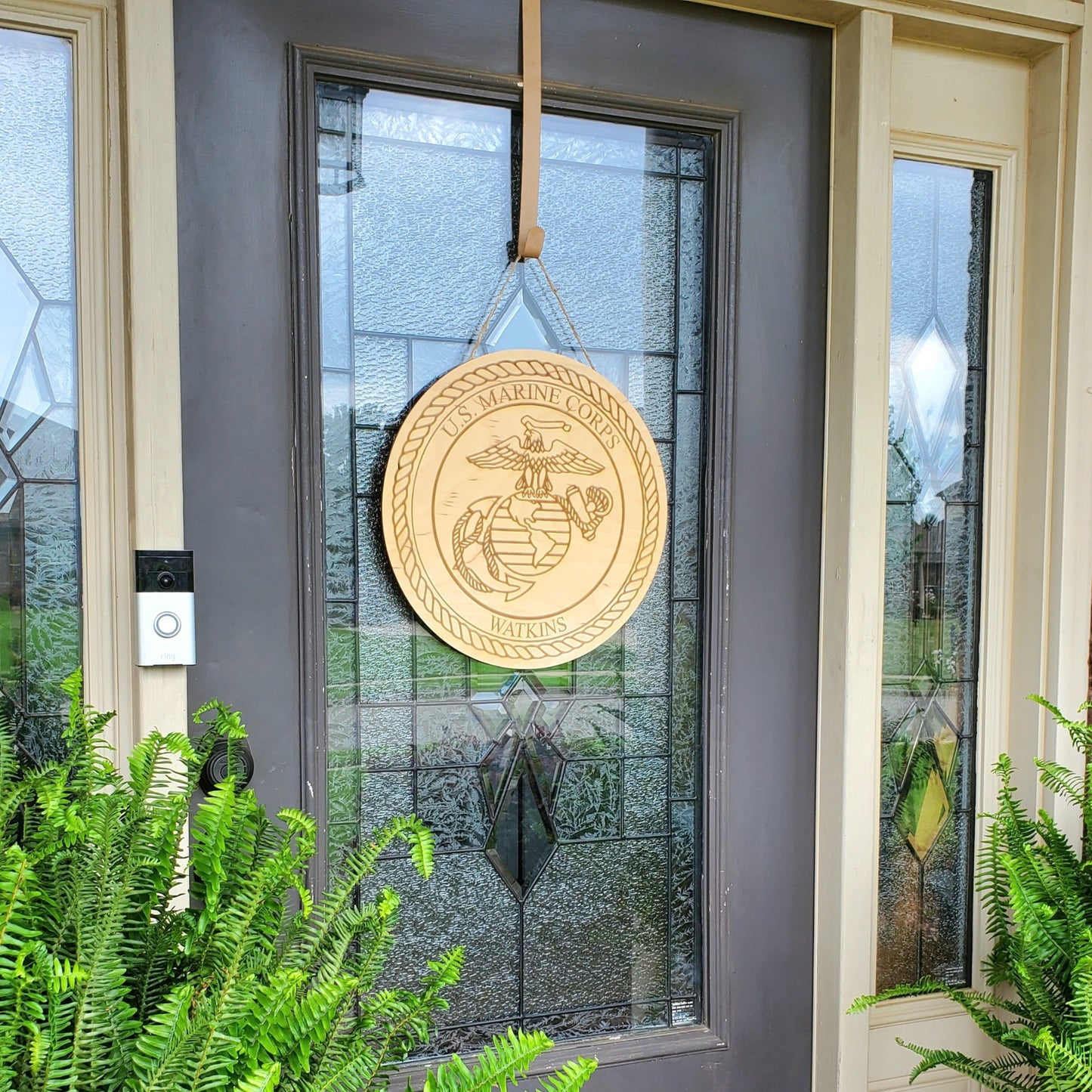Personalized door hanger USMC