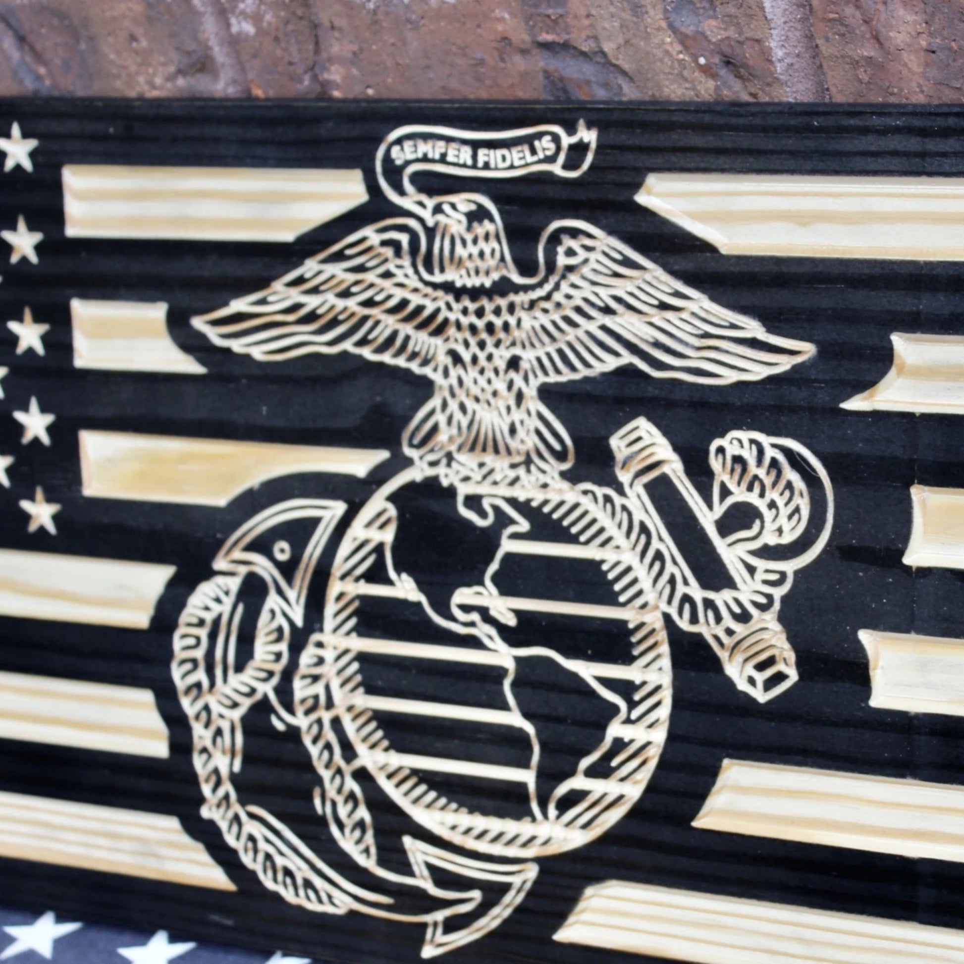wooden EGA flag
