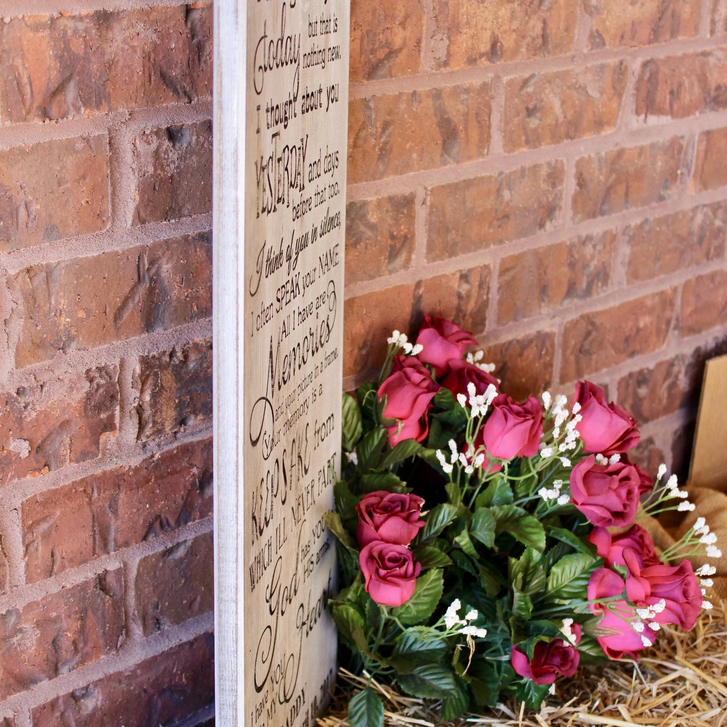 in loving memory sign