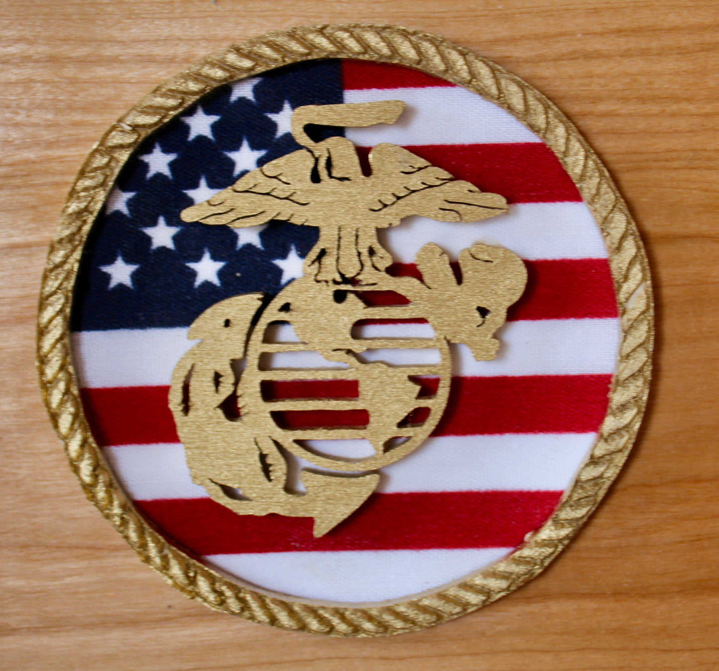 Personalized USMC boot camp graduation display
