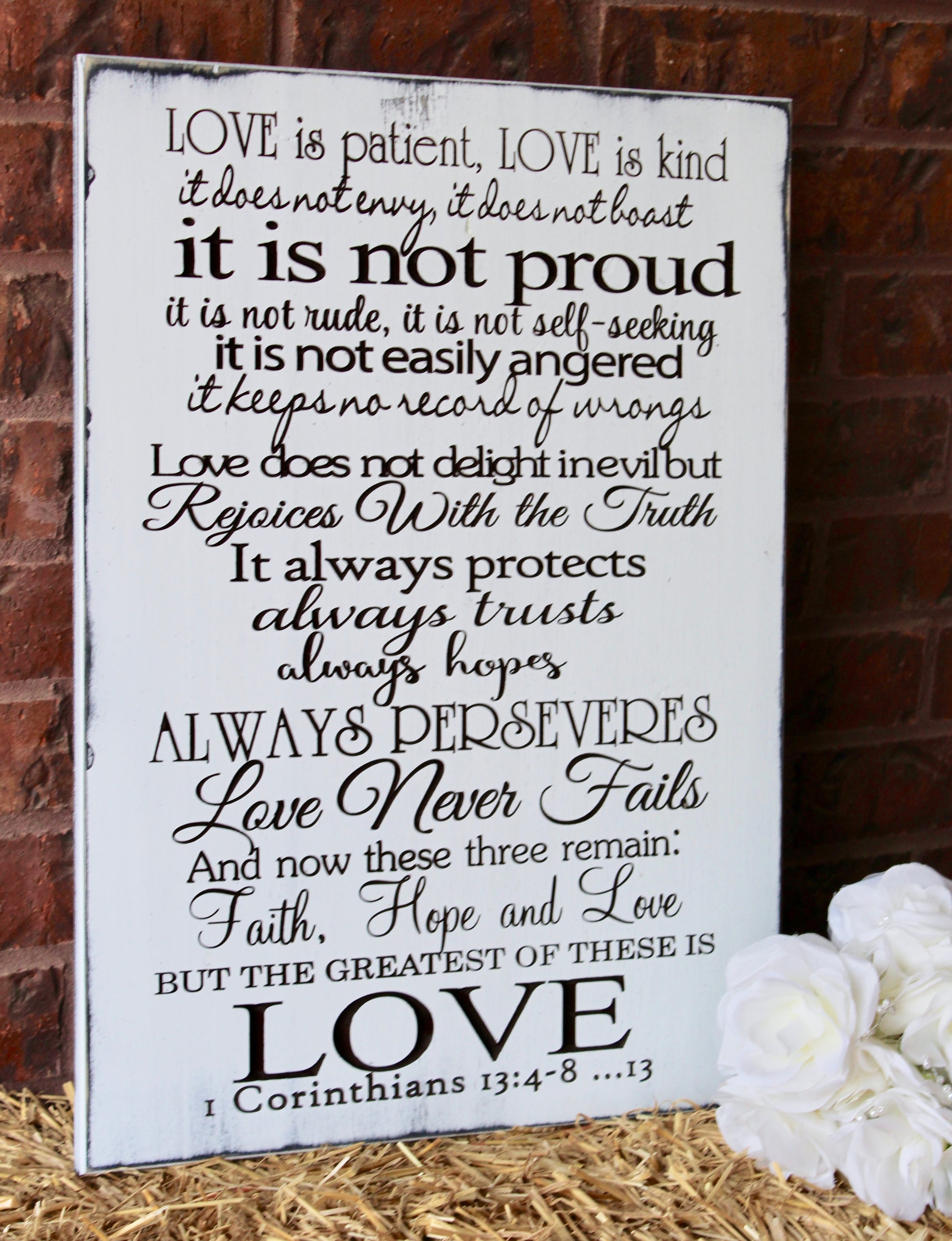 the greatest of these is love