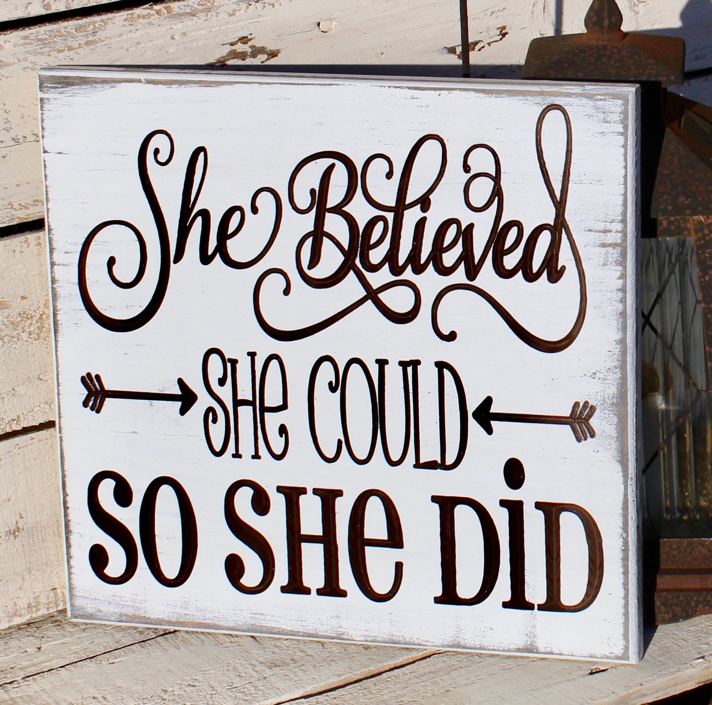 she believed she could wall art