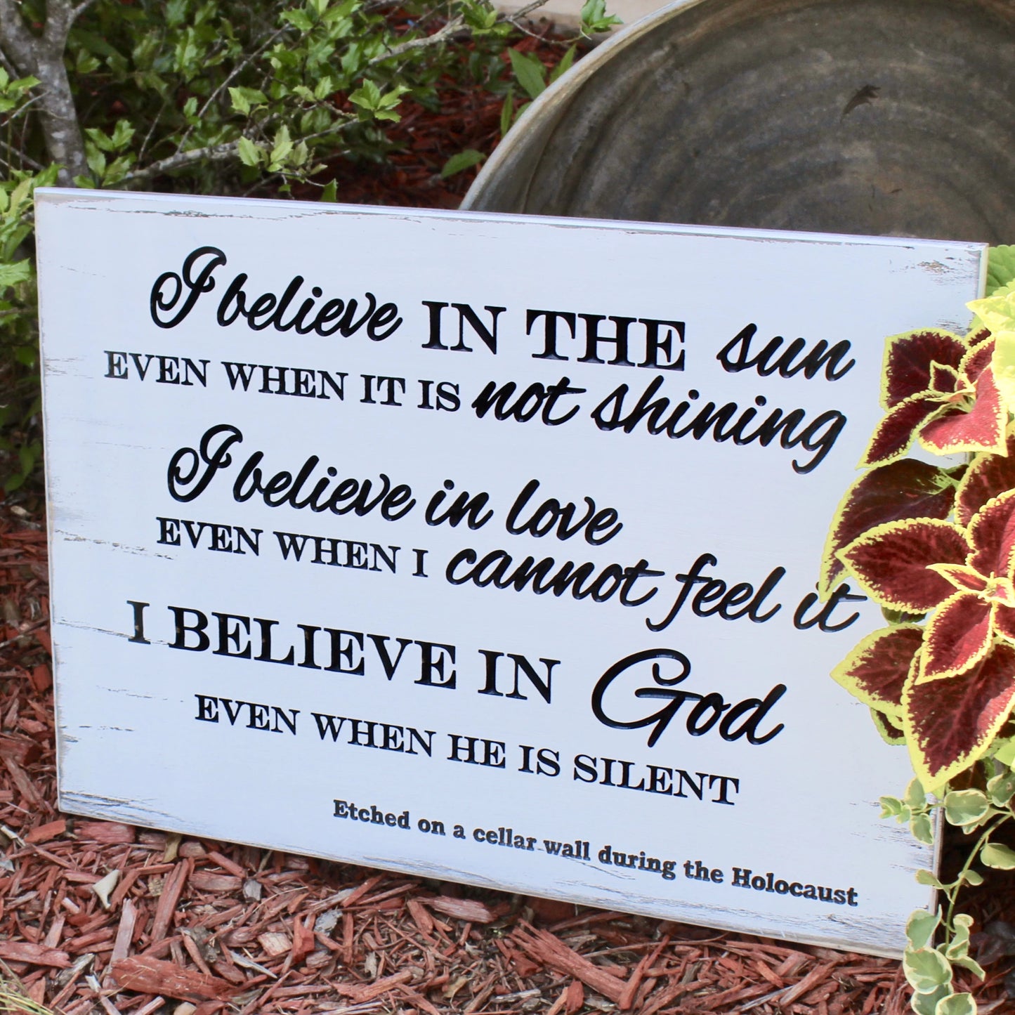 I believe in the sun