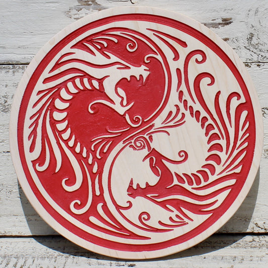 yin yang dragons