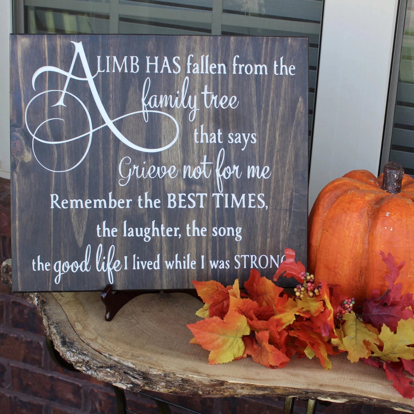 condolence sign