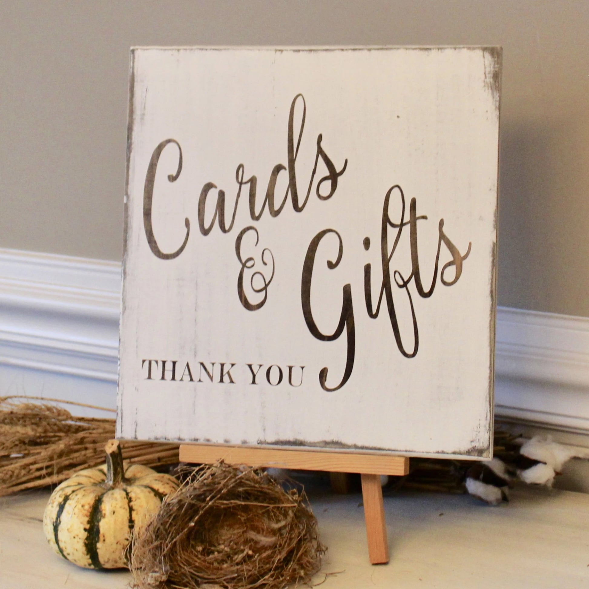 cards and gifts sign
