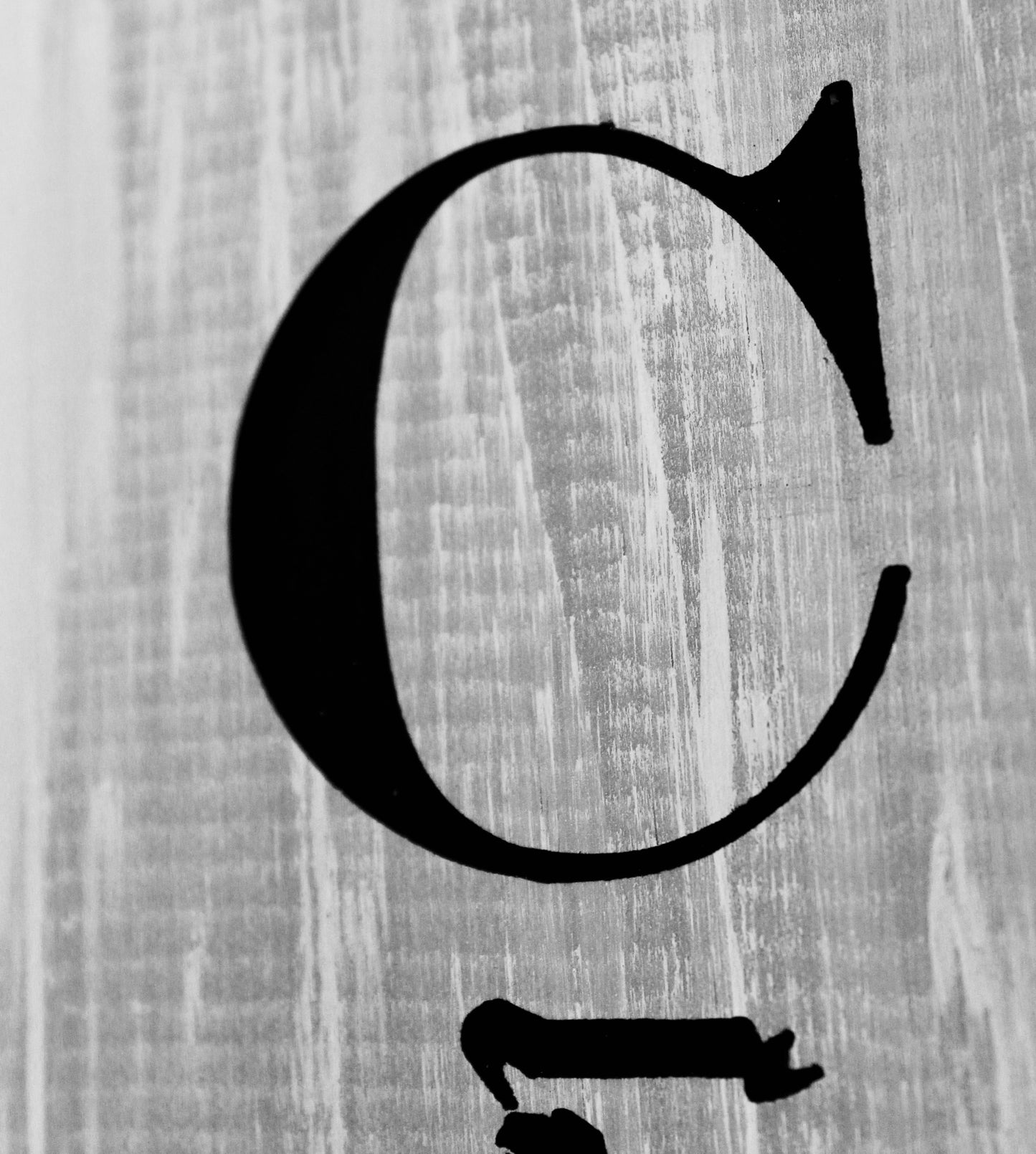 engraved welcome sign