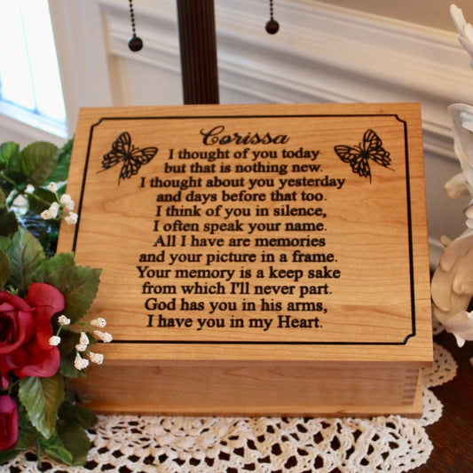 wood cremation box