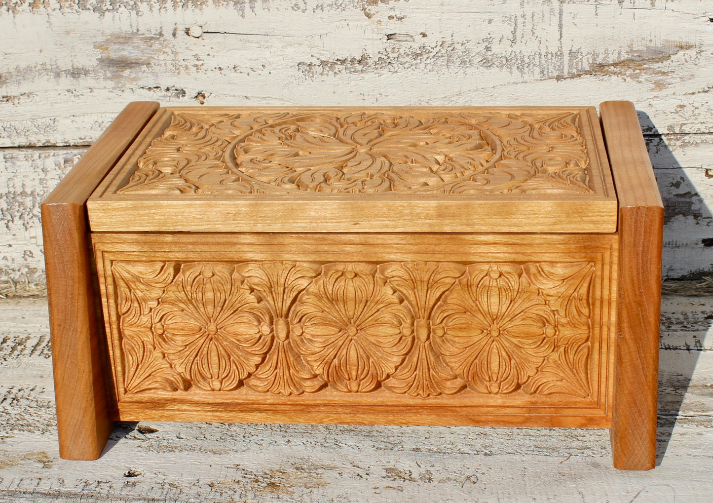 wooden urn for human ashes
