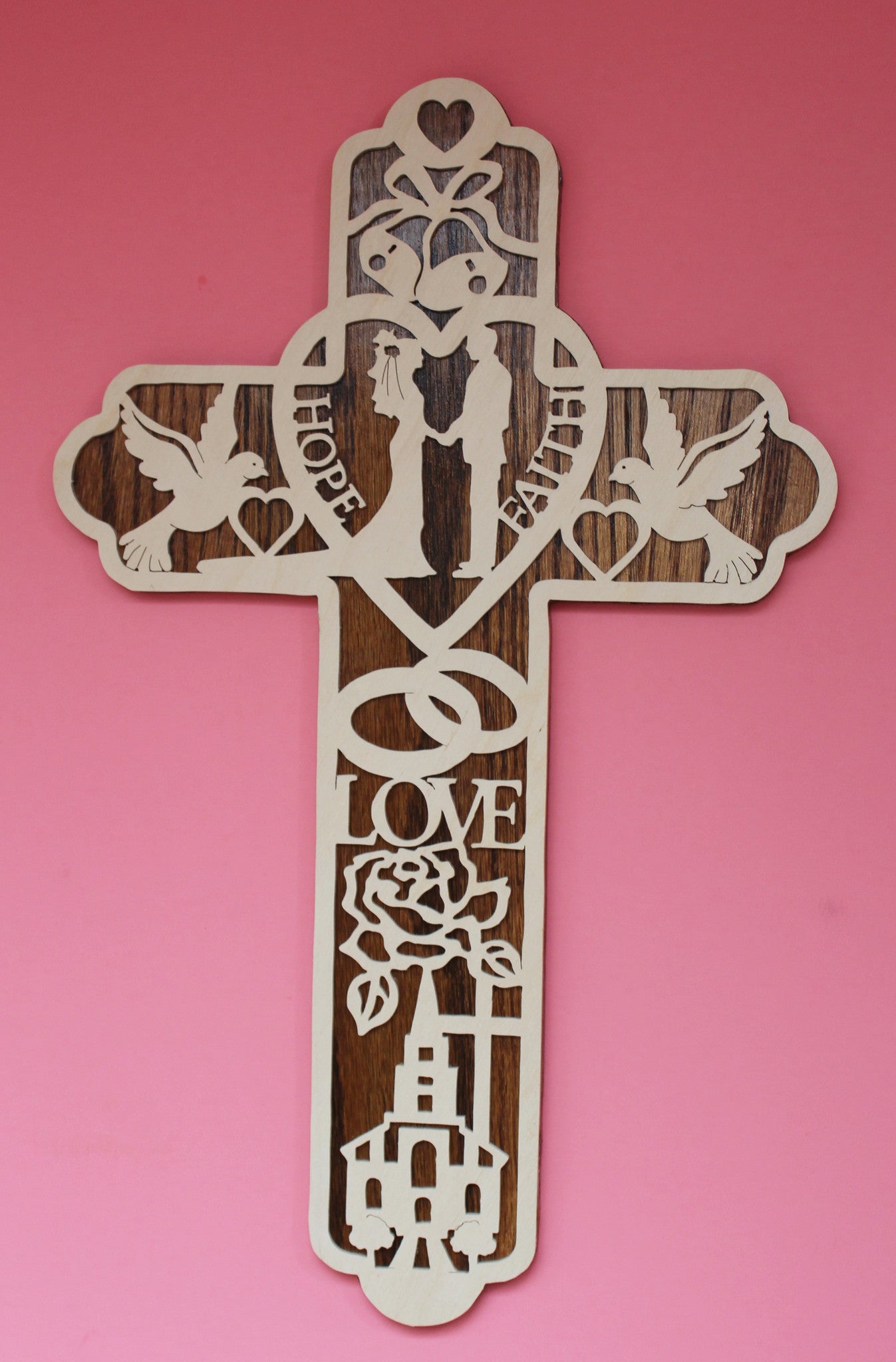 Wedding Cross Made Of Wood