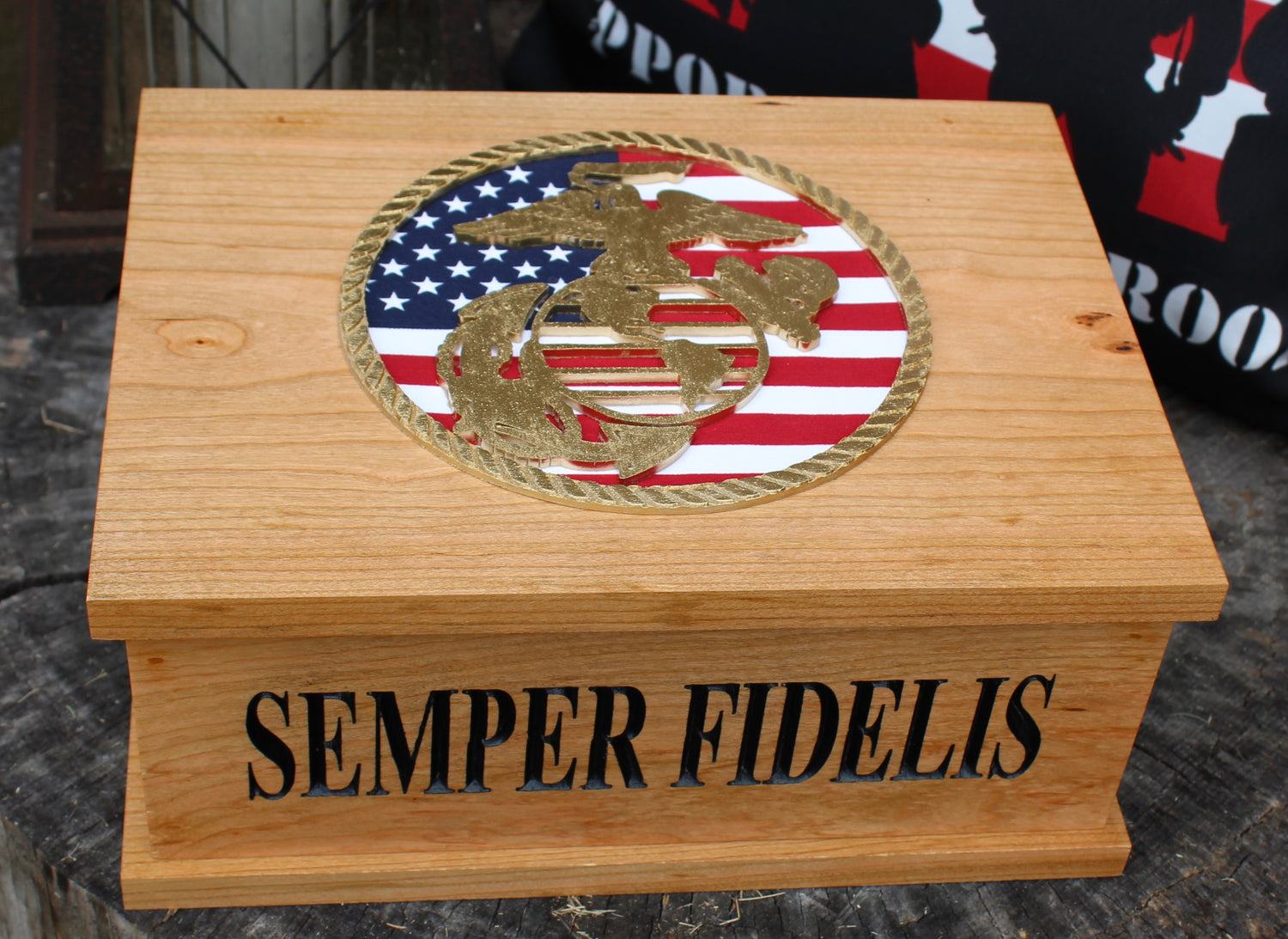 Marine corps keepsake box