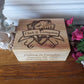 Gone Fishing in Paradise Wood Box Cremation Urn Laser Engraved and Personalized