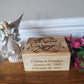 Gone Fishing in Paradise Wood Box Cremation Urn Laser Engraved and Personalized