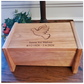 Dove Urn With Quote Forever Loved Forever Missed, Personalized Wooden Urn For Adult Human Ashes