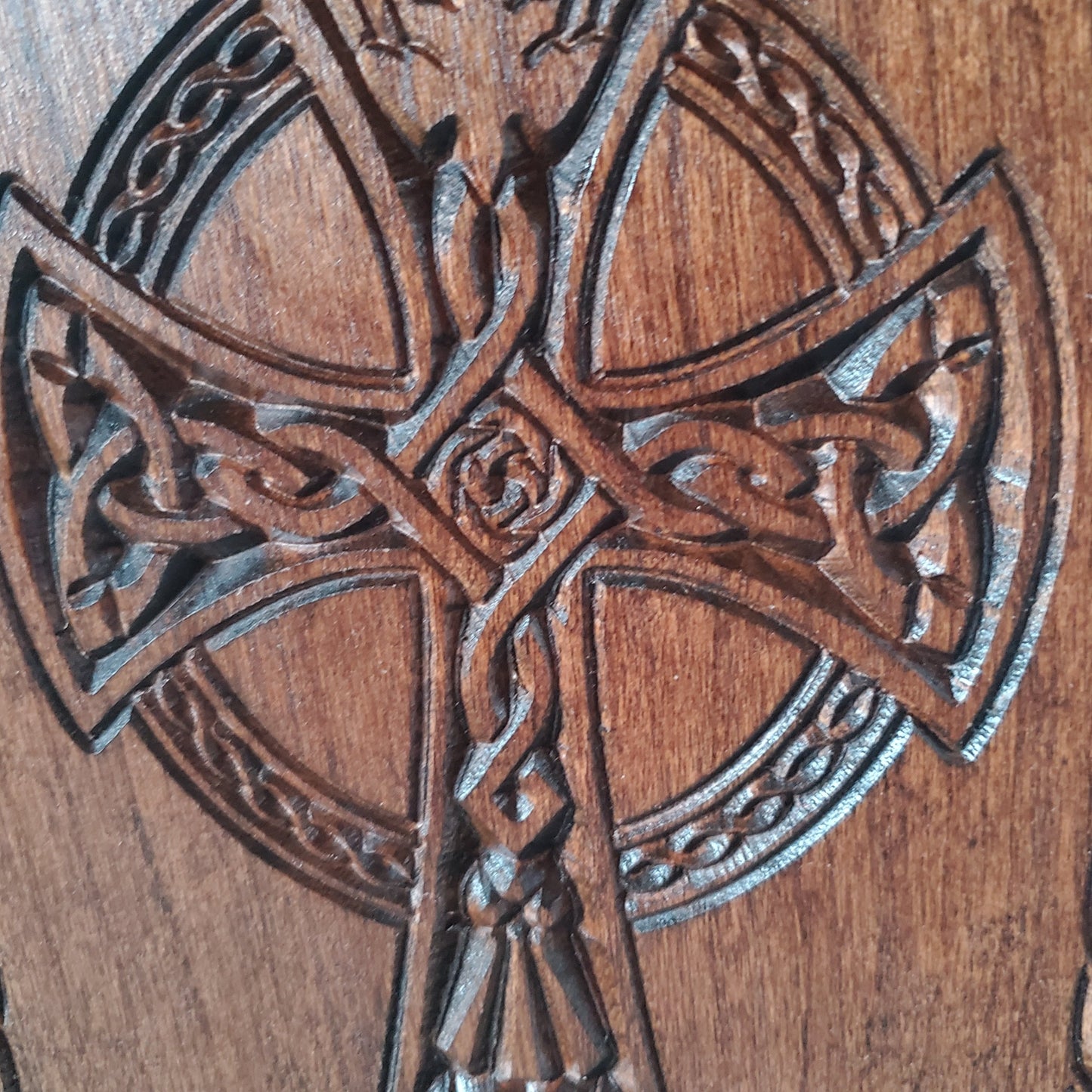 Carved Celtic Cross Urn for ashes