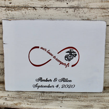 wedding guestbook for military 