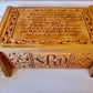 Monogram Urns Custom Wood Cremation Box For Ashes - Unique Decorative Urns