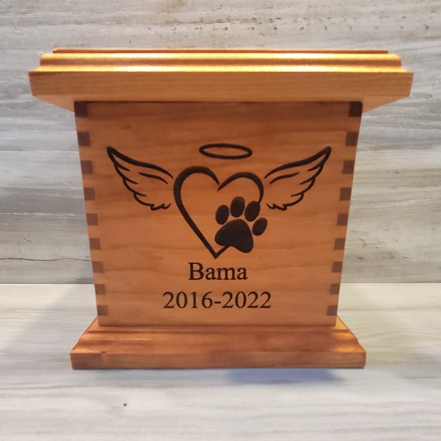 wooden cremation box for dogs