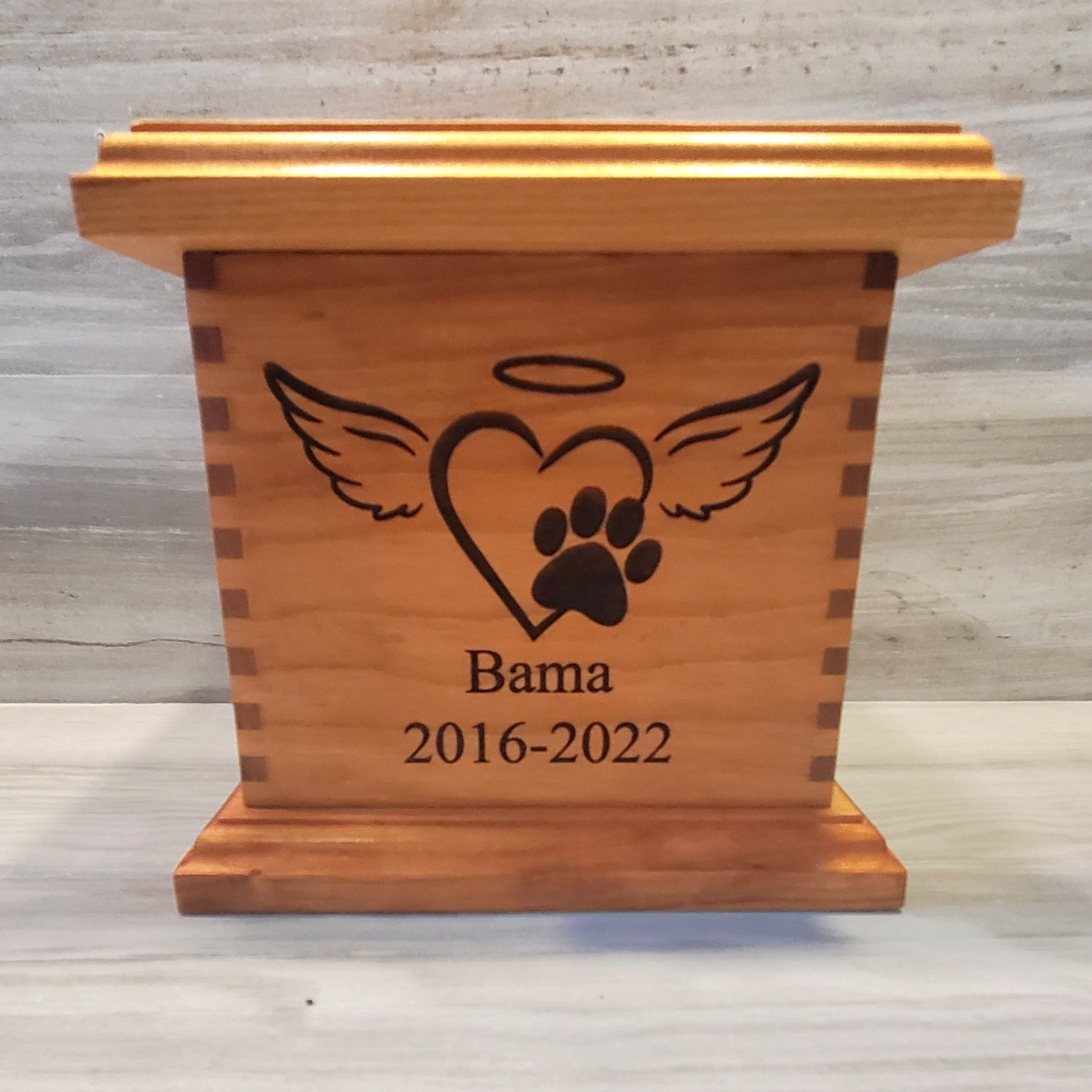 wooden cremation box for dogs