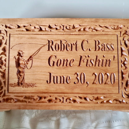 gone fishin urn