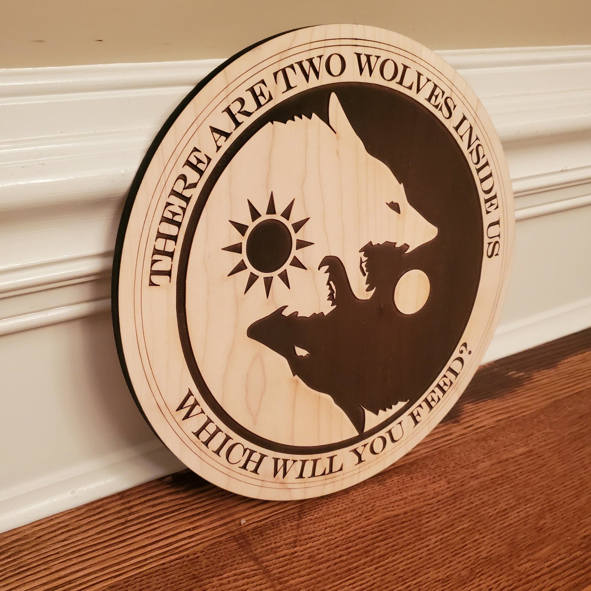 tale of two wolves wall art