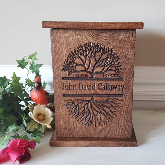 personalized tree of life urn