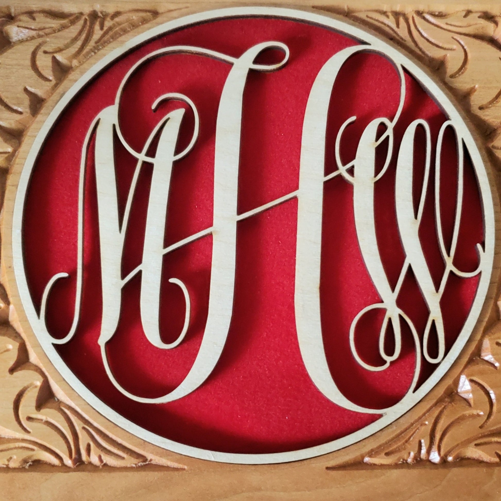 monogrammed urn