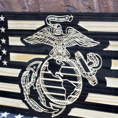 wooden EGA flag