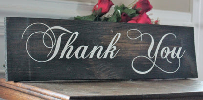 Thank You Sign For Weddings And Receptions