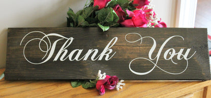 Thank You Sign For Weddings And Receptions