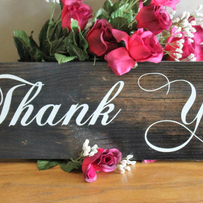 Thank You Sign For Weddings And Receptions