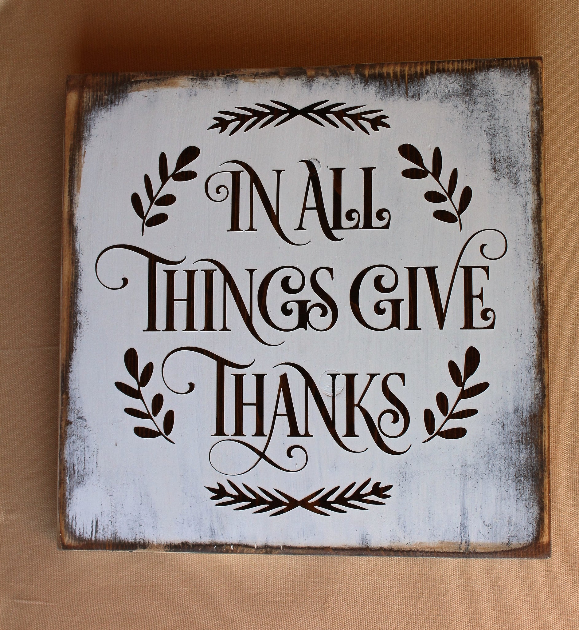 thanksgiving wood sign