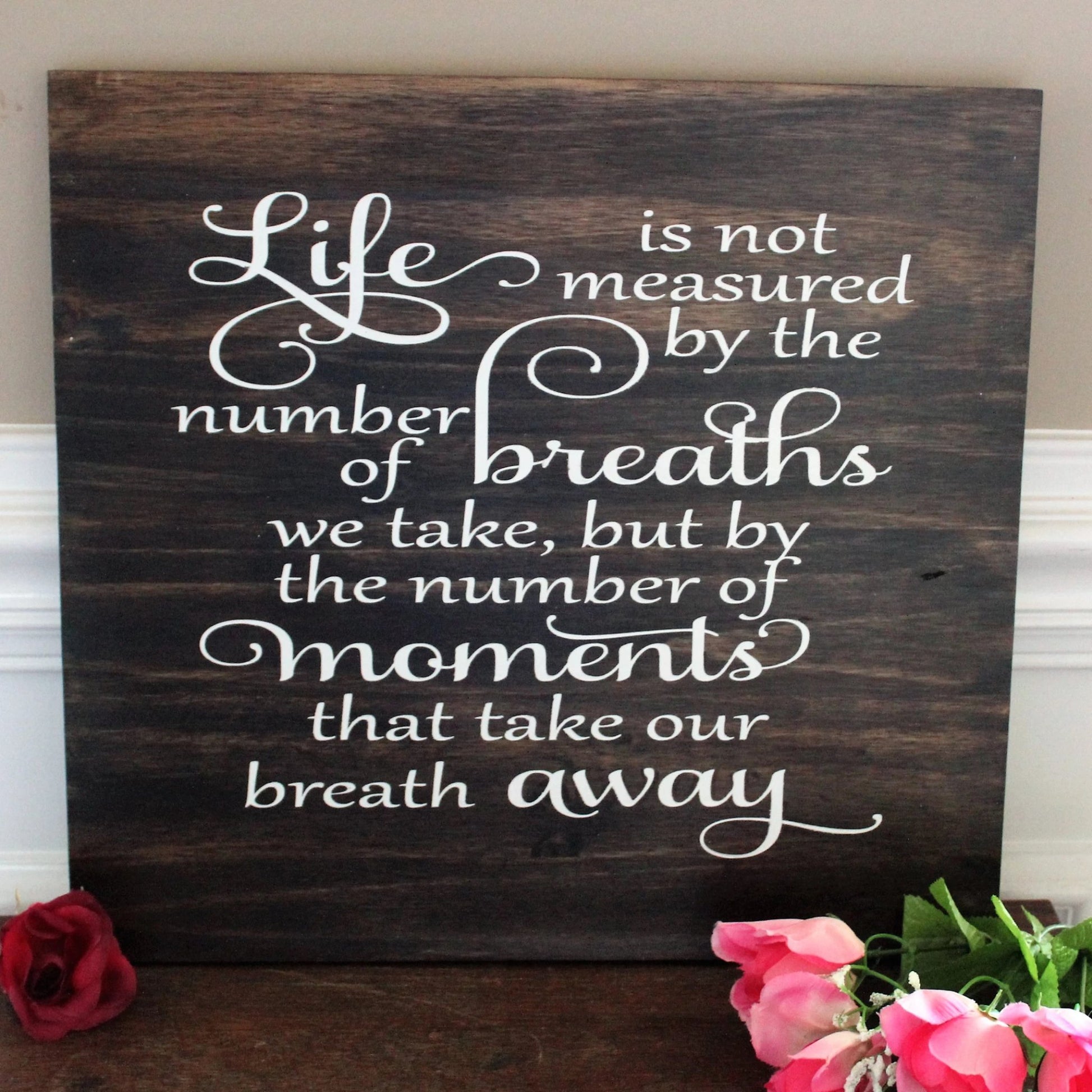 life is not measured by the number of breaths
