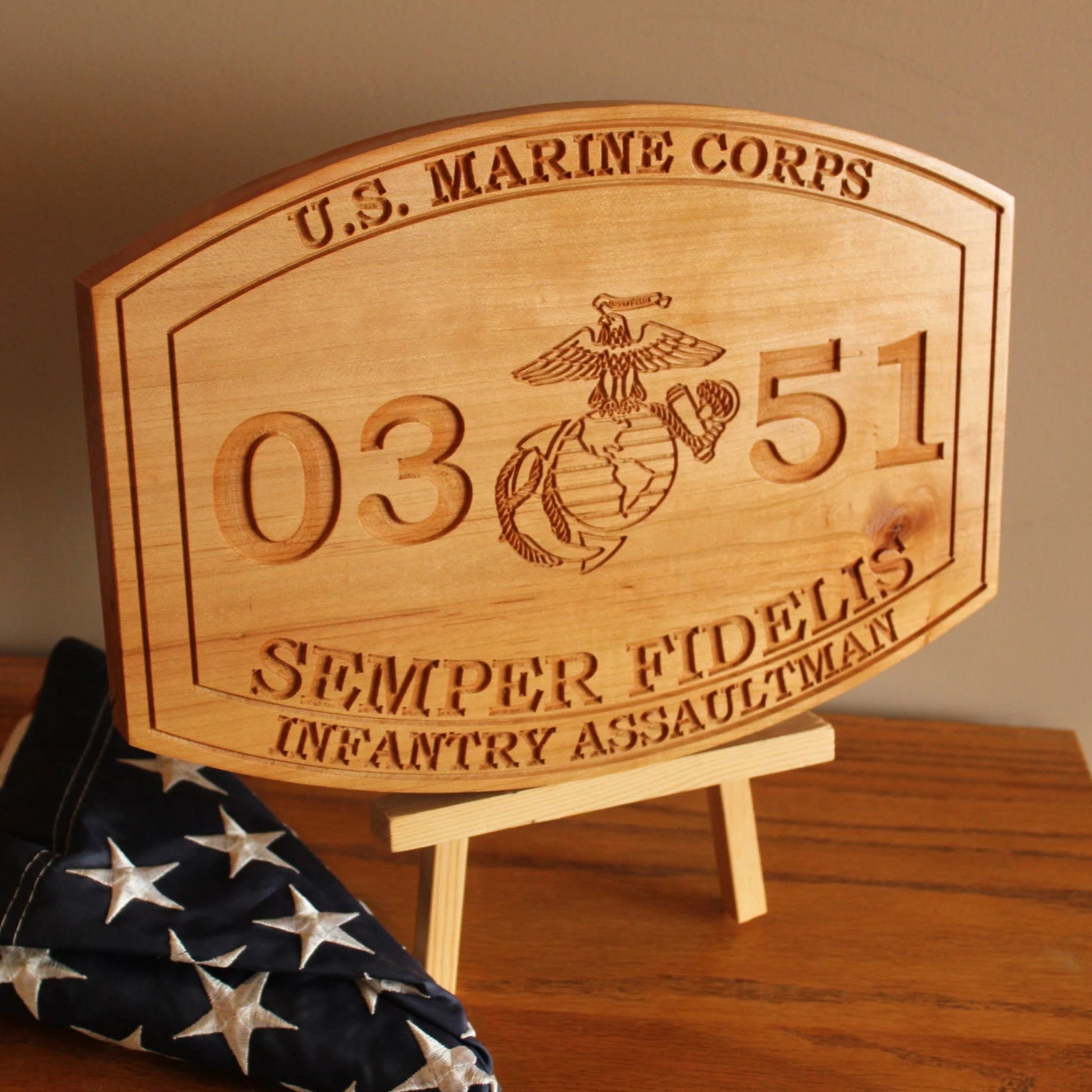 Wooden Misc. Military Patch Plaque 20