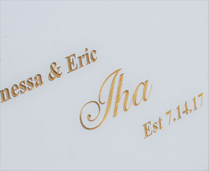 Wedding Guest Book Alternative - Wedding Guestbook Alternative Wood - Carved