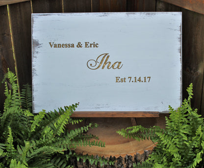 Wedding Guest Book Alternative - Wedding Guestbook Alternative Wood - Carved