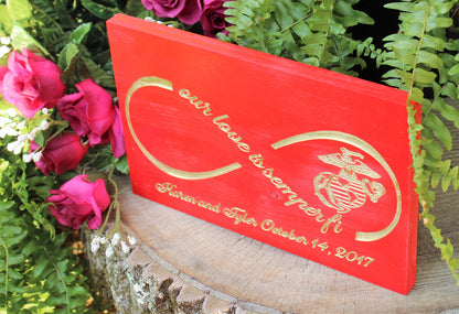 personalized usmc wedding gift