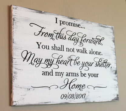 wedding vow sign