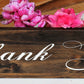 Thank You Sign For Weddings And Receptions