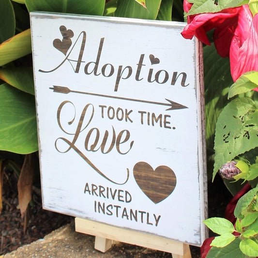 adoption took time sign