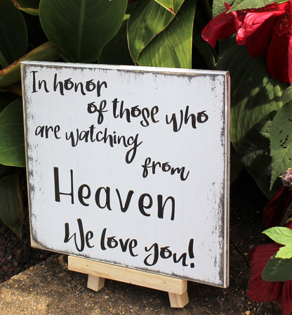 wedding memorial sign