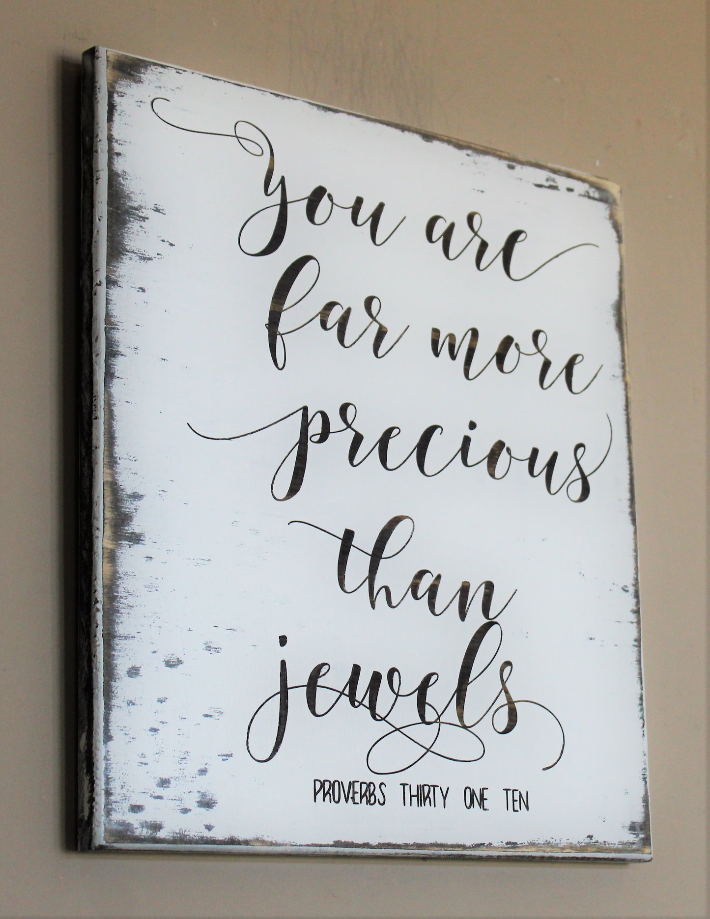 proverbs 31 10 wood sign