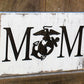 engraved mom military sign